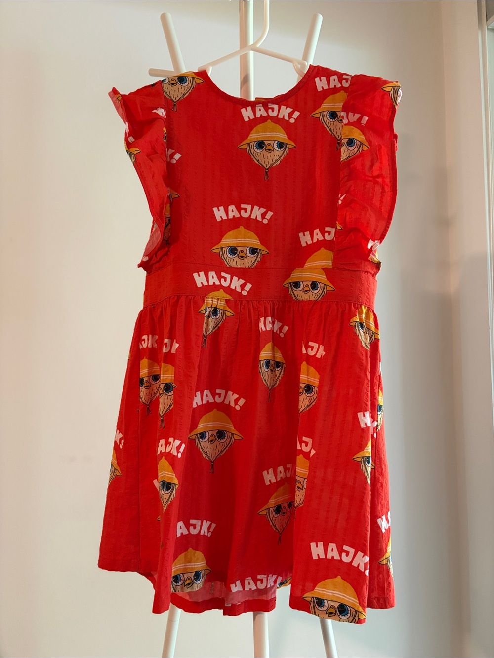 Mini Rodini Red Graphic Summer Dress